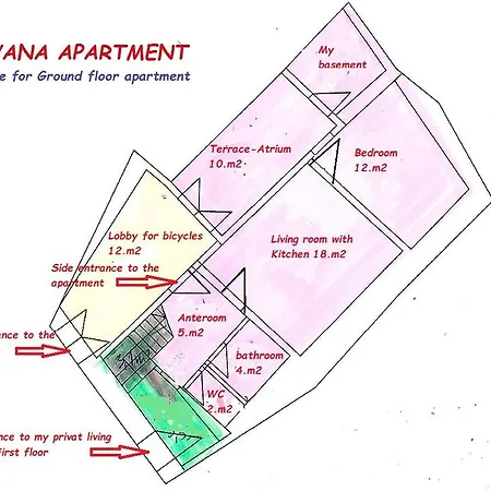 Apartma Tayana - With Affordable Parking !!! 아파트 피란